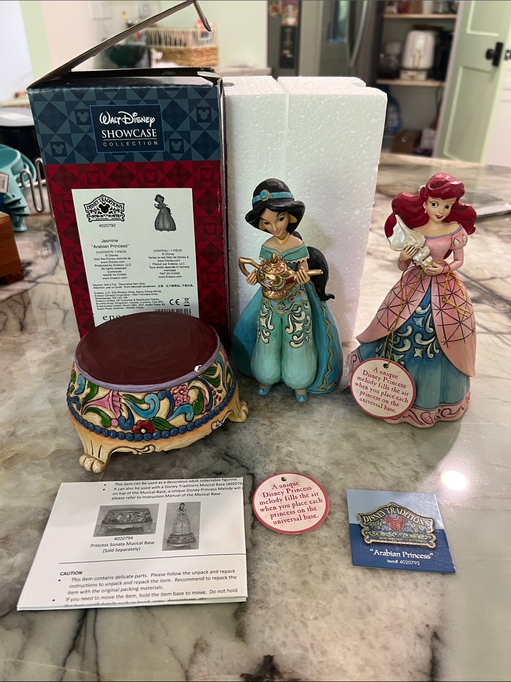 Jim Shore x Disney Princesses & Universal Base (Ariel + Jasmine + Cinderella)
